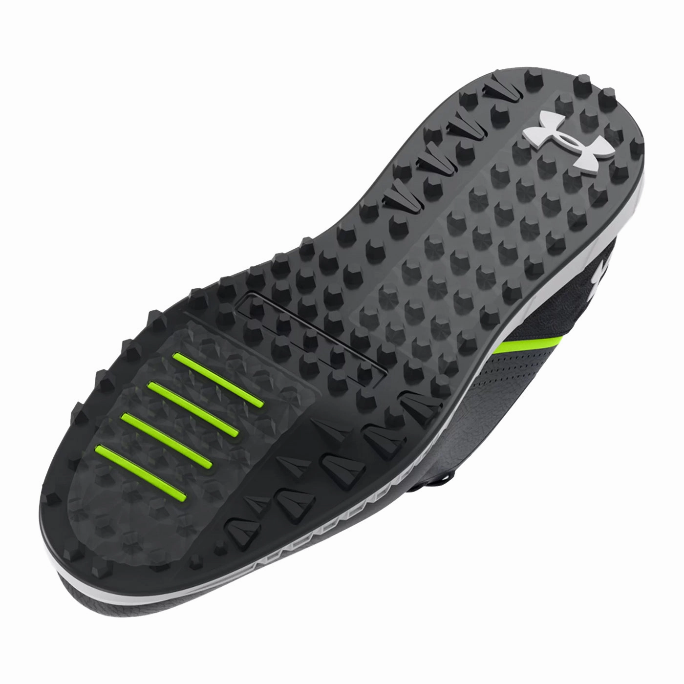 Under Armour HOVR Drive Spikeless Wide (E) Golf Shoes - Black/Halo Grey Pro Grip Golf Cleats