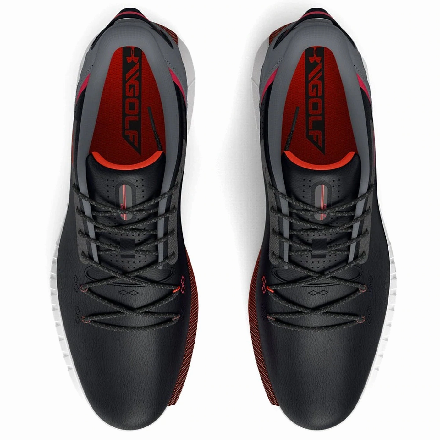 Under Armour HOVR Drive Spikeless Wide (E) Golf Shoes - Black Pro Grip Golf Cleats