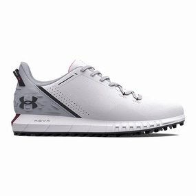 Under Armour HOVR Drive Spikeless Wide (E) Golf Shoes - White/Mod Grey Spikeless golf footwear