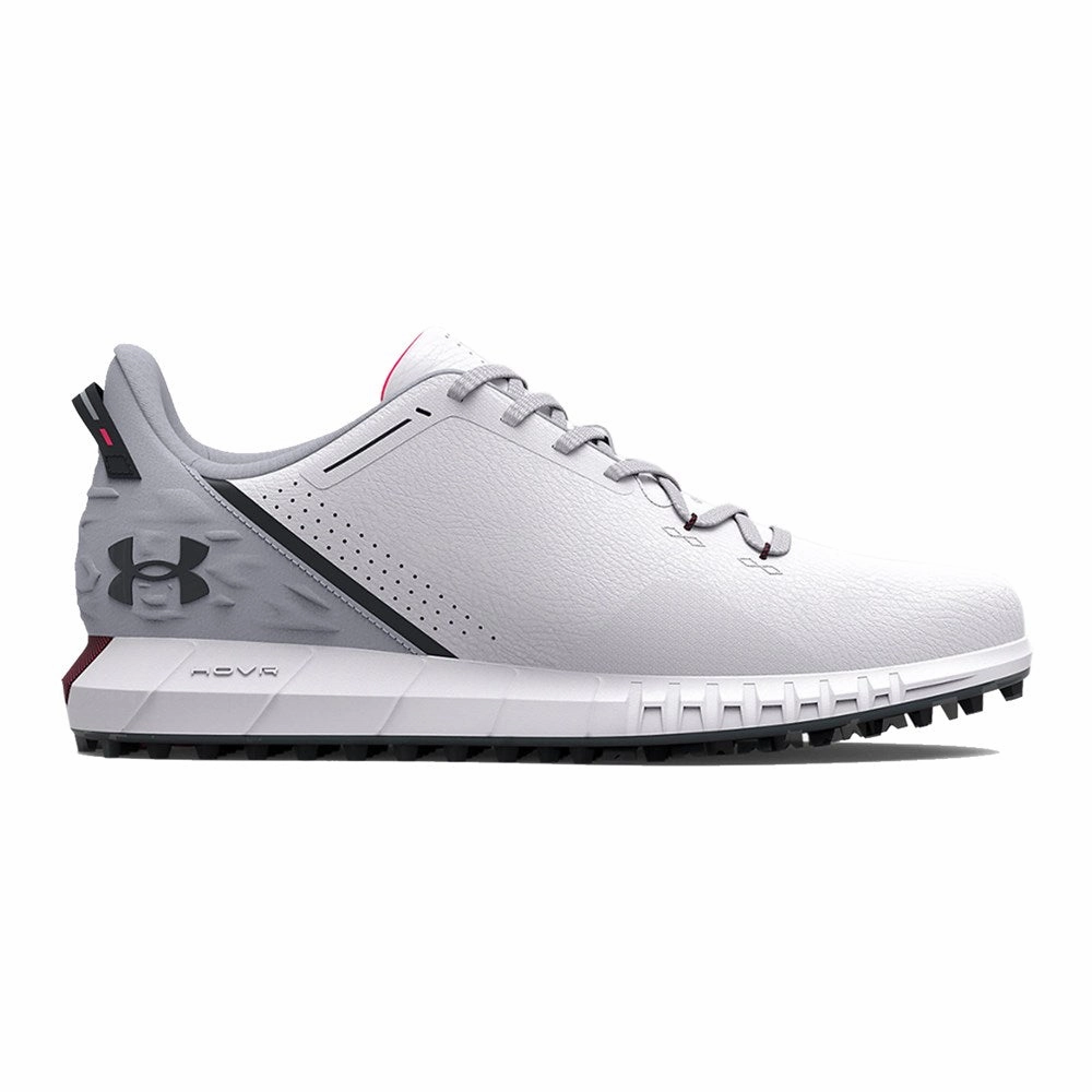 Under Armour HOVR Drive Spikeless Wide (E) Golf Shoes - White/Mod Grey Spikeless golf footwear