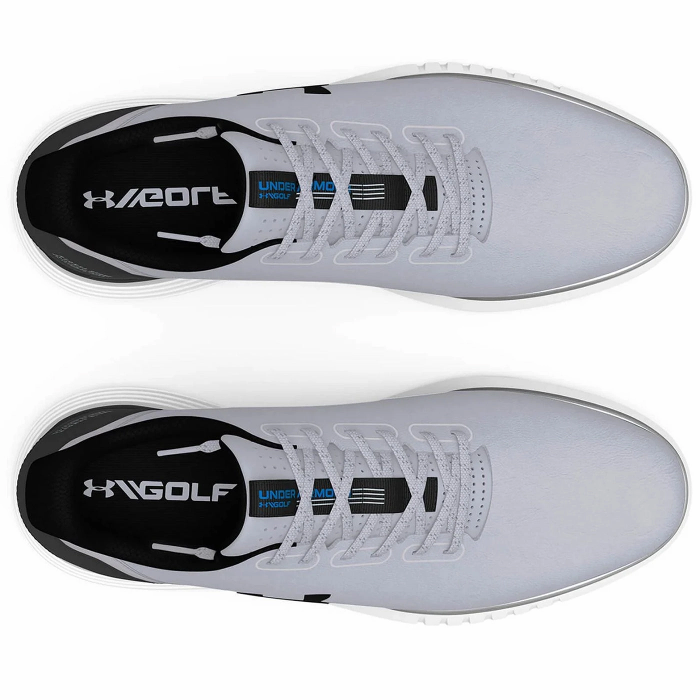 Under Armour Medal 2 Wide Spikeless Golf Shoes - Mod Grey/Jet Grey/Black Pro Grip Golf Cleats