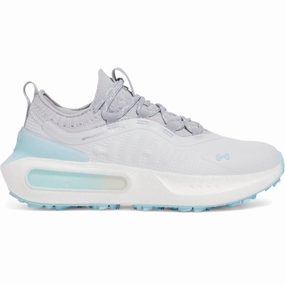 Under Armour Phantom Fore Ladies Spikeless Waterproof Shoes - Distant Gray/Stream/Distant Gray Under Armour golf footwear styles
