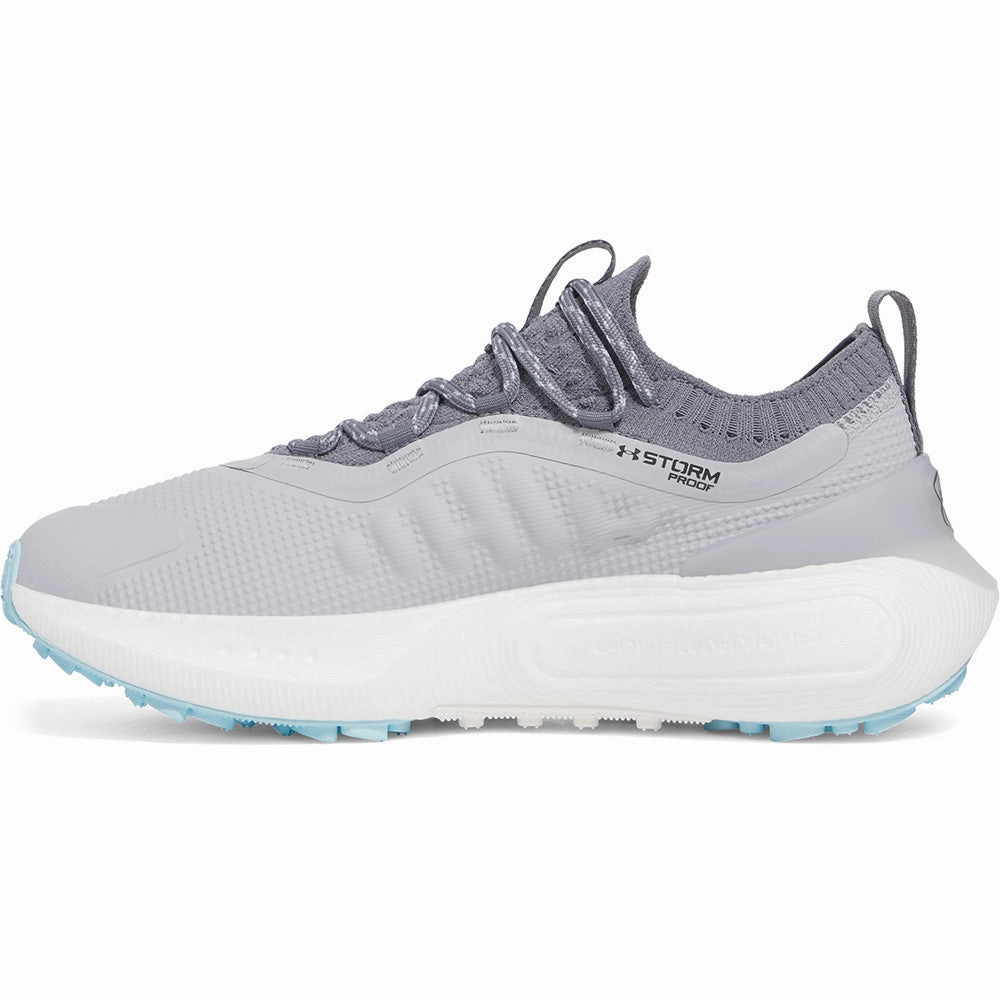 Under Armour Phantom Fore Spikeless Waterproof Shoes - Mod Gray/Stream/Titan Gray Performance Golf Trainers