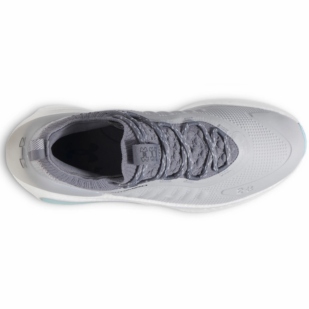 Under Armour Phantom Fore Spikeless Waterproof Shoes - Mod Gray/Stream/Titan Gray Performance Golf Trainers