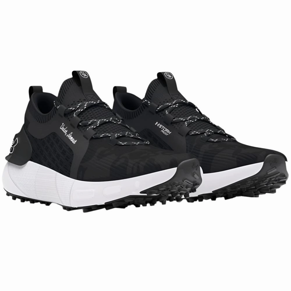 Under Armour Phantom Golf Goin' Under Spikeless Waterproof Shoes - Black/White/Black Performance Golf Trainers