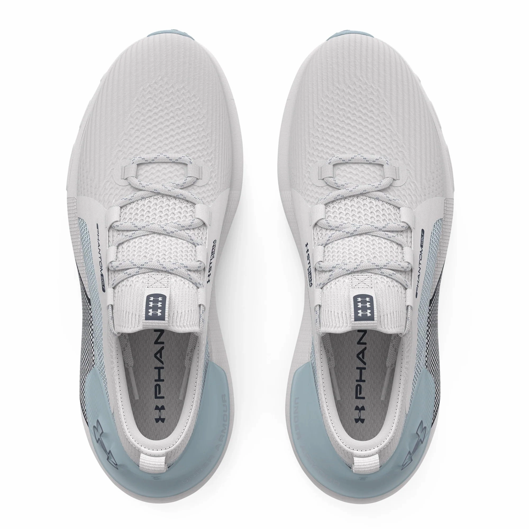 Under Armour Phantom Golf Shoes - Distant Grey/Harbor Blue Pro Grip Golf Cleats