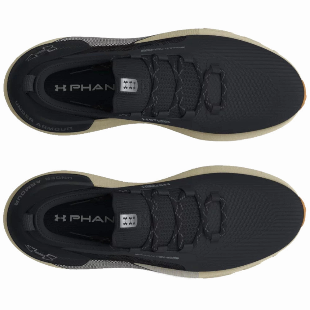 Under Armour Phantom Golf Spikeless Waterproof Shoes - Black/Silt/Black Performance Golf Trainers