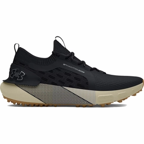 Under Armour Phantom Golf Spikeless Waterproof Shoes - Black/Silt/Black Under Armour golf footwear styles