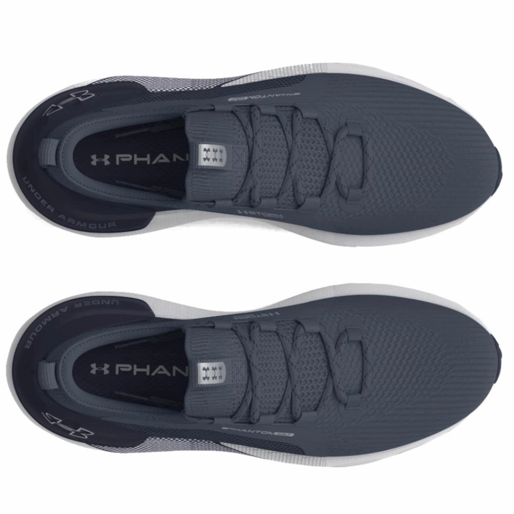 Under Armour Phantom Golf Spikeless Waterproof Shoes - Downpour Gray/Midnight Navy/Metallic Silver Performance Golf Trainers