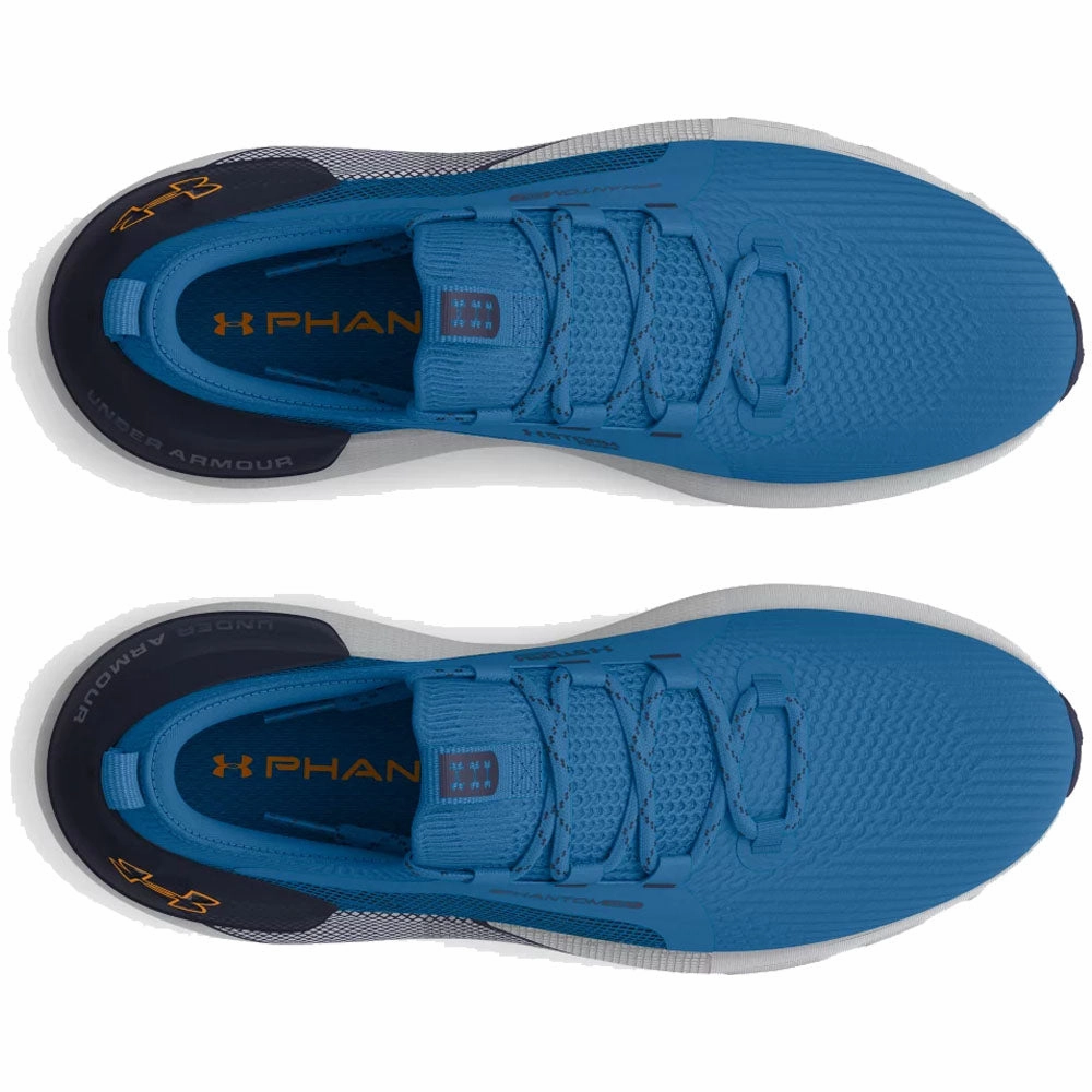 Under Armour Phantom Golf Spikeless Waterproof Shoes - Photon Blue/Midnight Navy/Nova Or Performance Golf Trainers