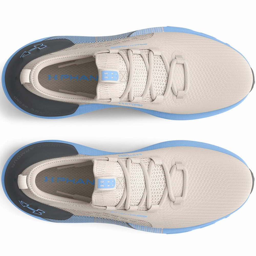 Under Armour Phantom Spikeless Waterproof Shoes - Gray Matter/Horizon Blue Performance Golf Trainers