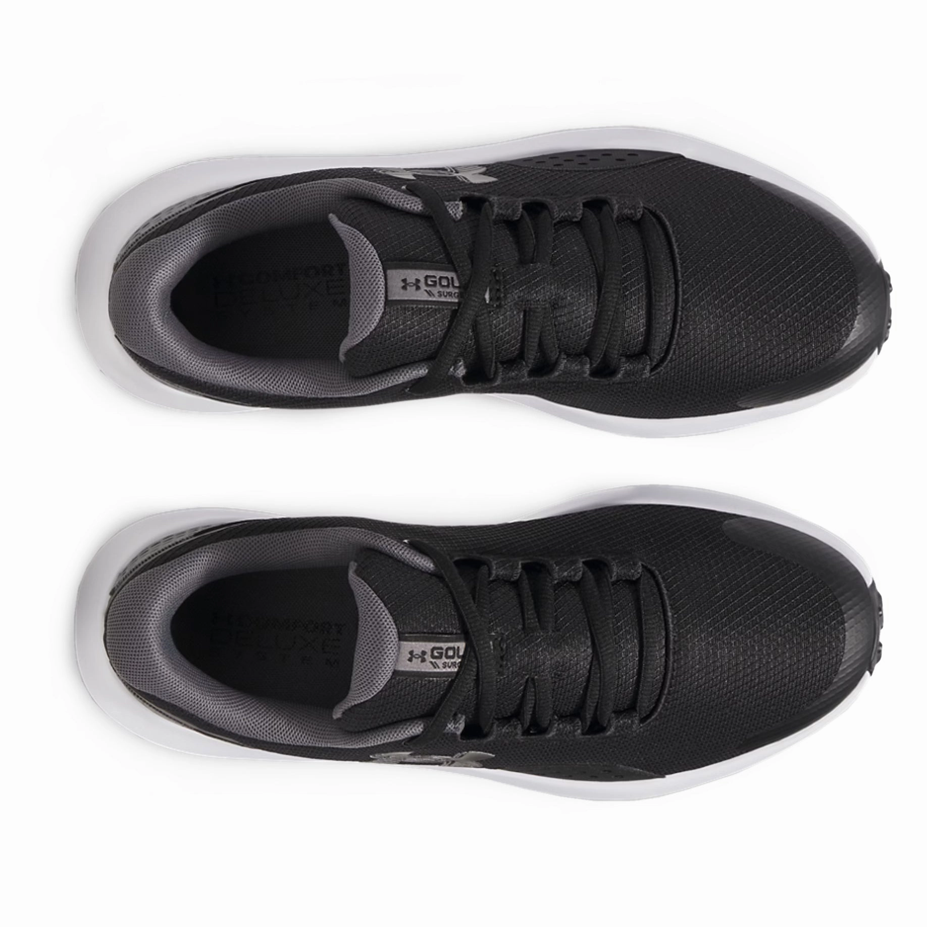 Under Armour Surge Spikeless Golf Shoes - Black/Castlerock Pro Grip Golf Cleats