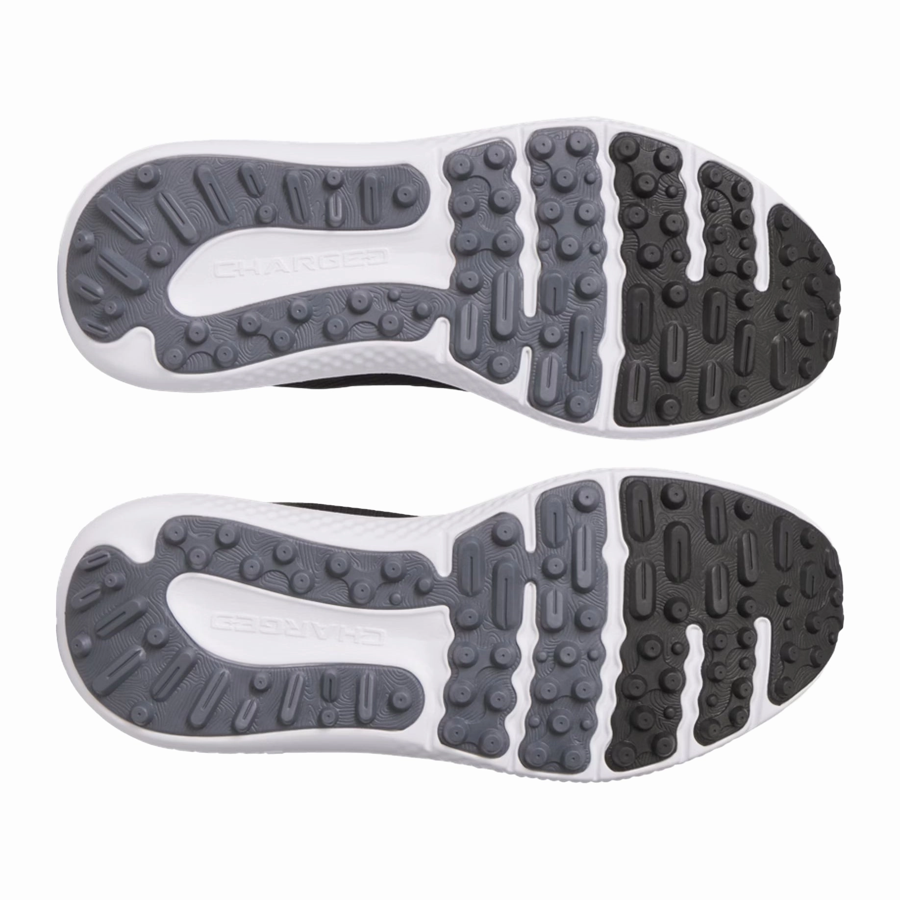 Under Armour Surge Spikeless Golf Shoes - Black/Castlerock Pro Grip Golf Cleats