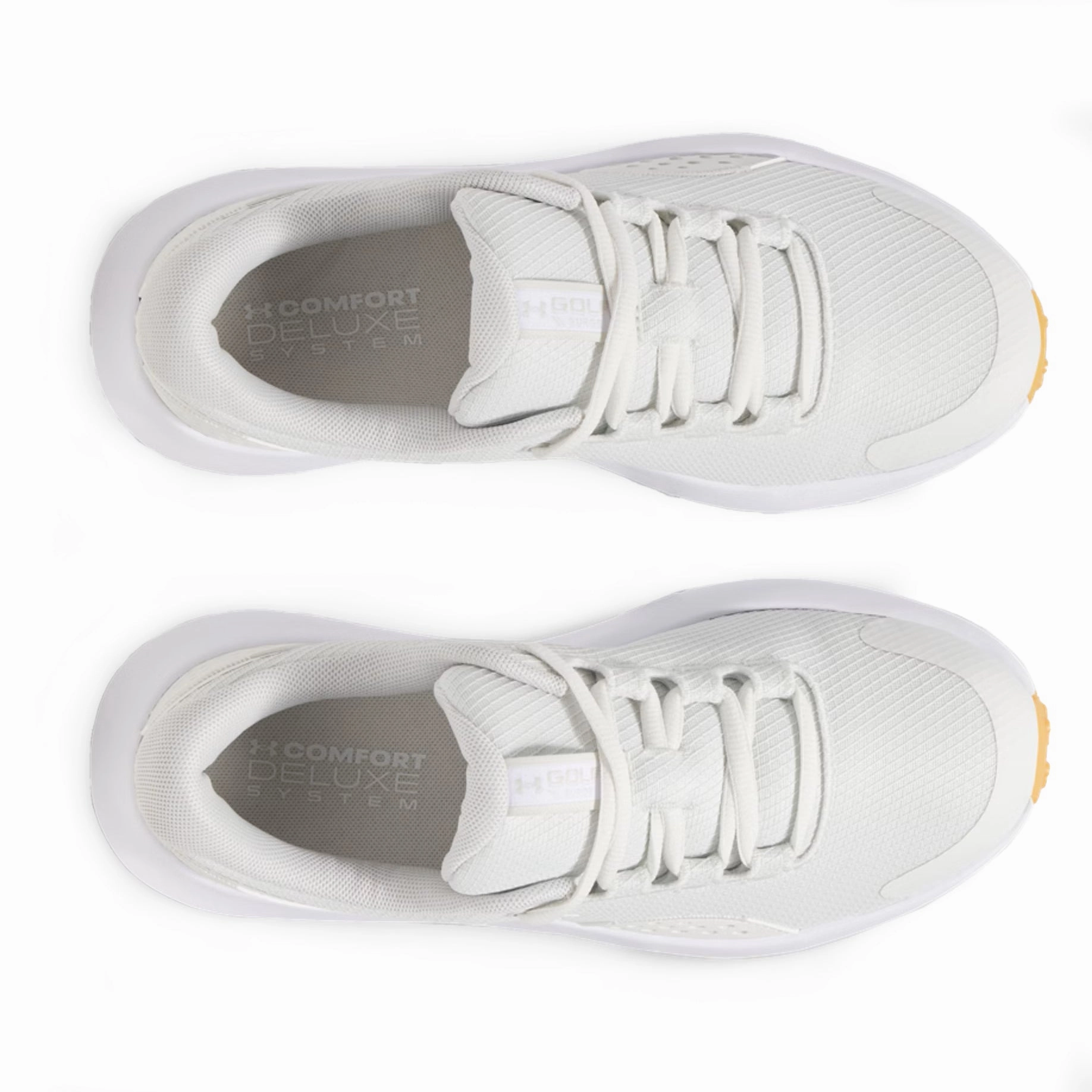 Under Armour Women's Surge Spikeless Golf Shoes - White Clay/White Chic Platform Sneakers