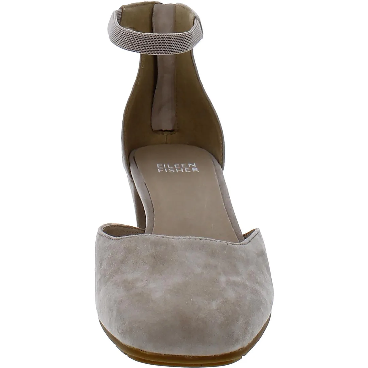 Veery Womens Suede Square Toe Block Heels