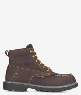 Wolverine Floorhand Moc-Toe 6" Steel Toe Waterproof Work Boot - Men Wolverine men's shoe styles
