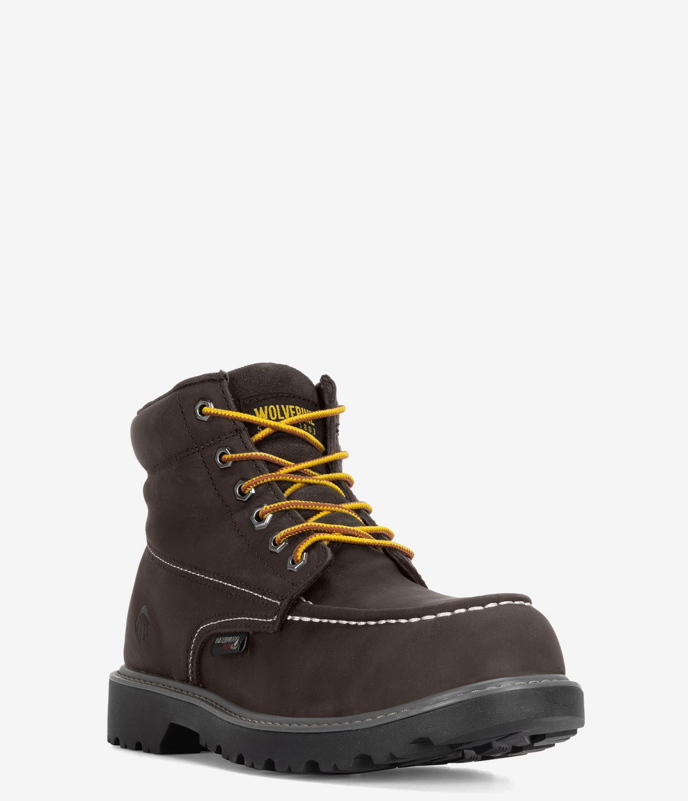 Wolverine Floorhand Moc-Toe 6" Waterproof Work Boot - Men Mens Workwear Boots