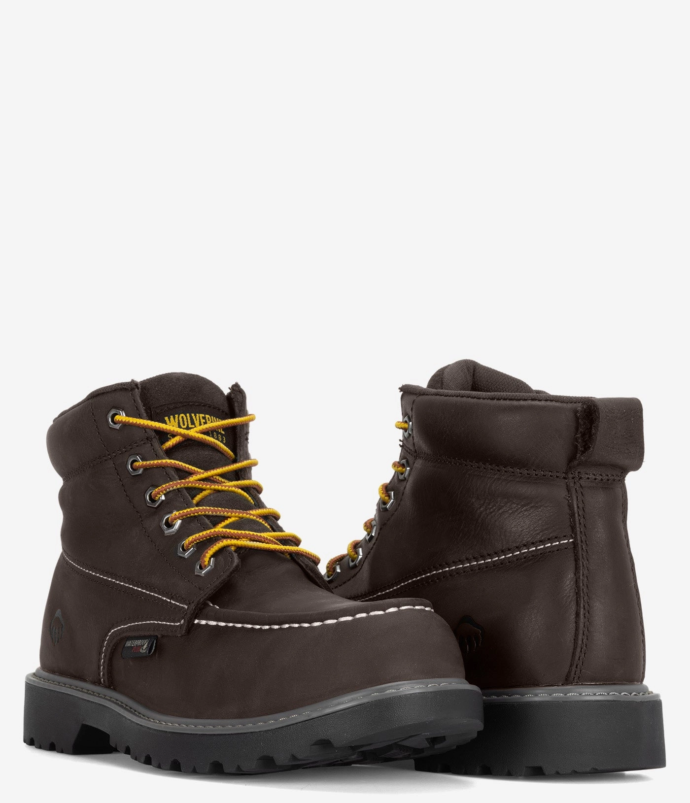 Wolverine Floorhand Moc-Toe 6" Waterproof Work Boot - Men Mens Workwear Boots