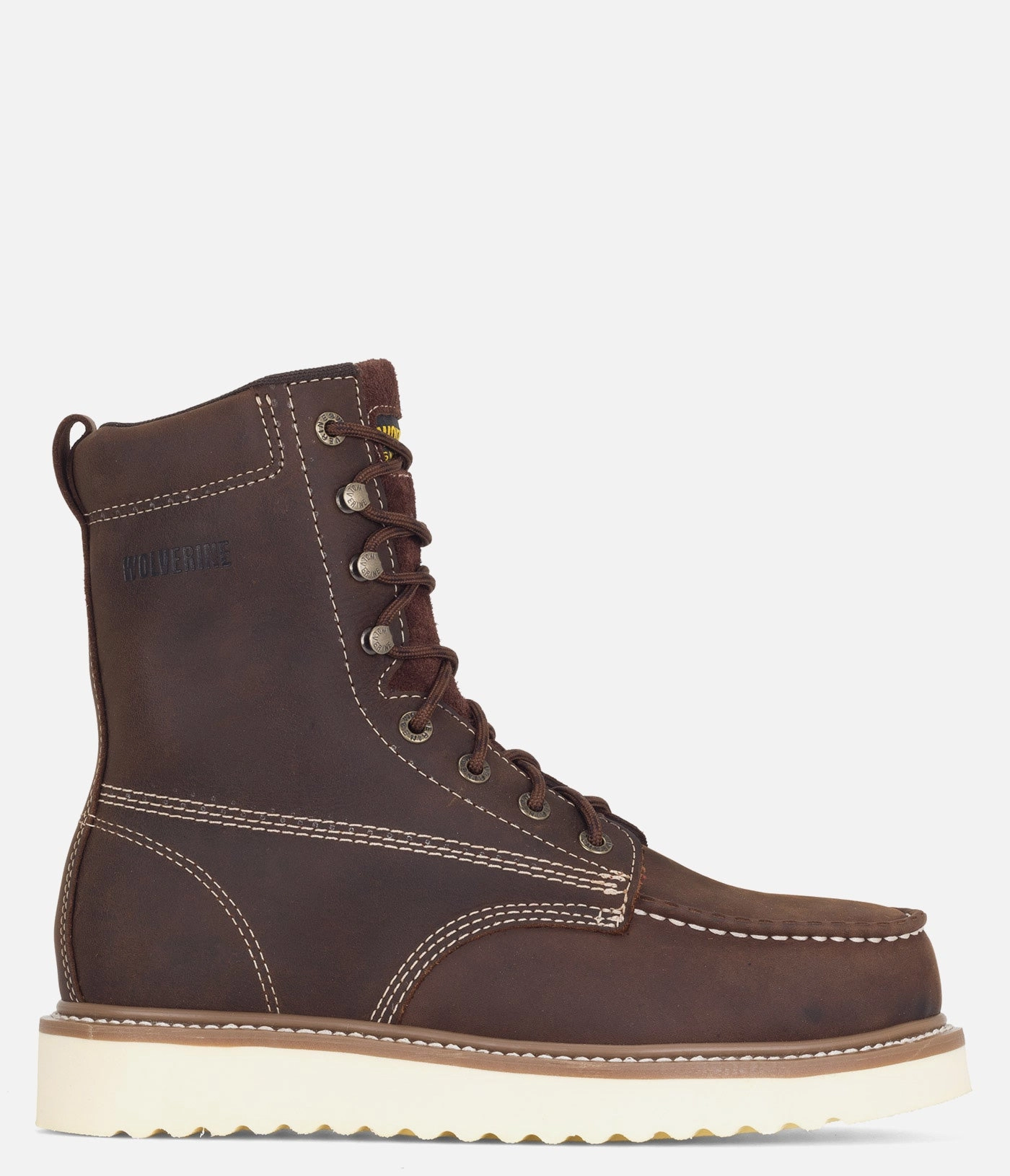 Wolverine Loader 8" Safety Toe Wedge Boot - Men Wolverine men's shoe styles