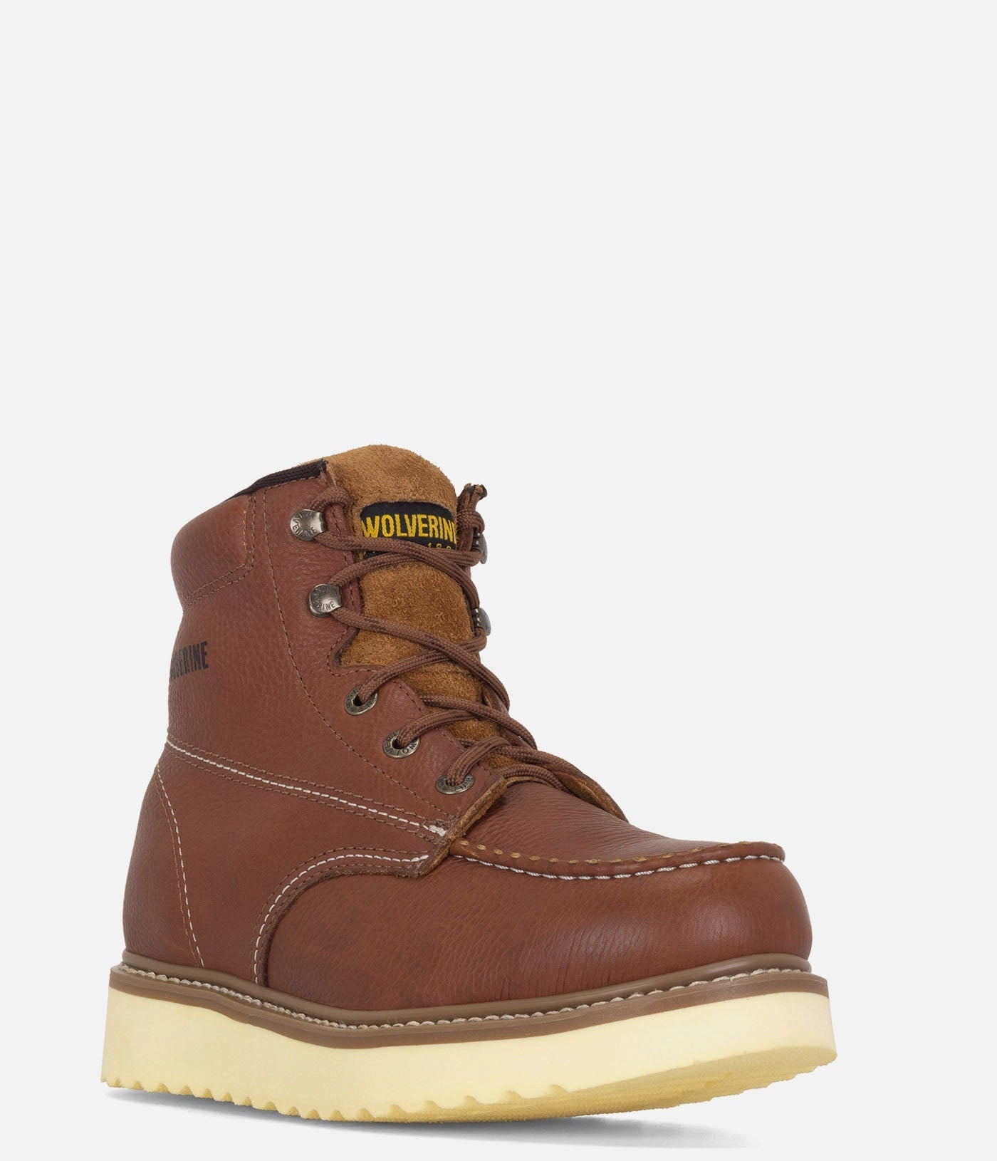 Wolverine Moc-Toe 6" Wedge Work Boot - Men Mens Workwear Boots