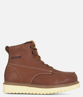 Wolverine Moc-Toe 6" Wedge Work Boot - Men Wolverine men's shoe styles