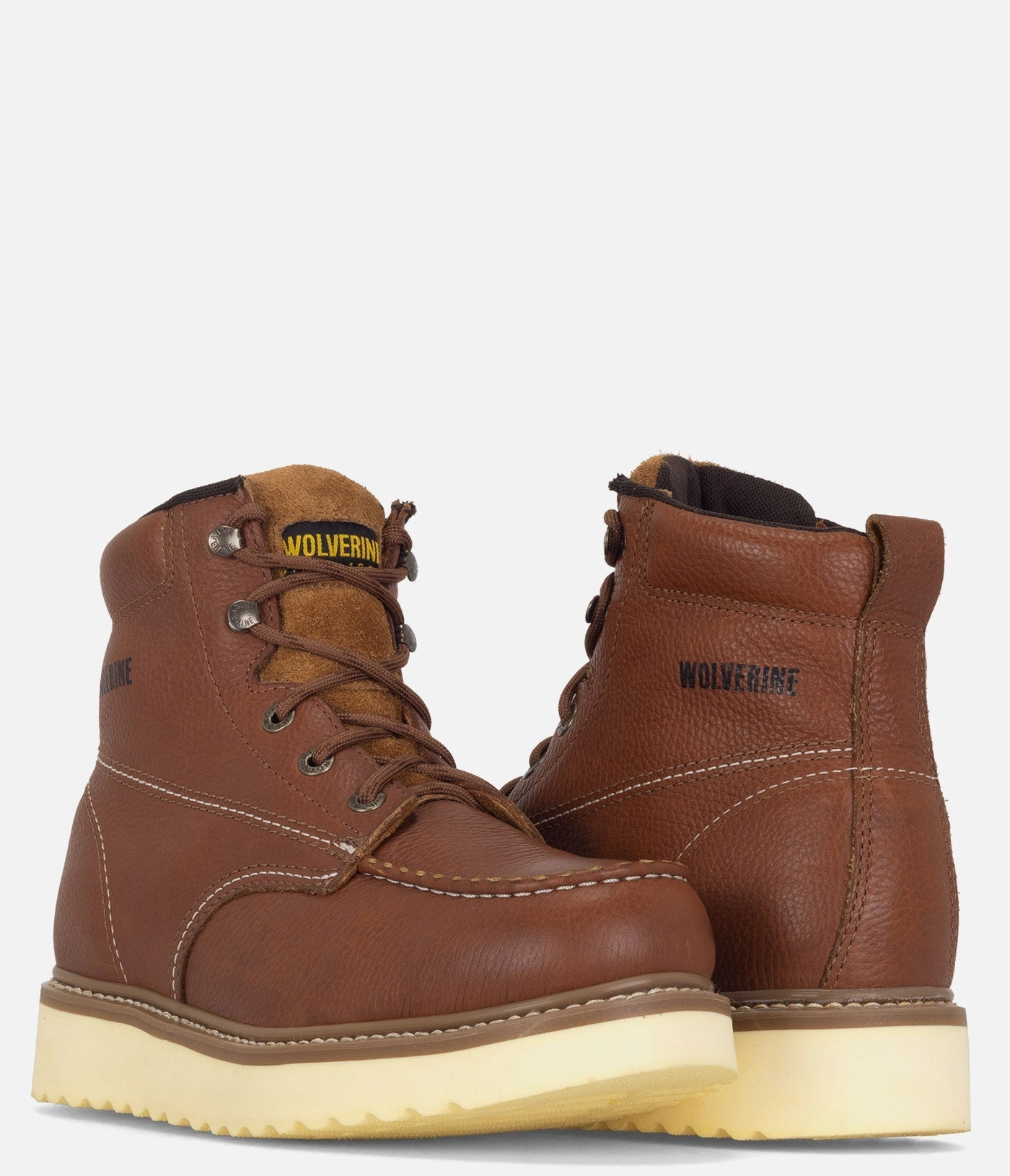 Wolverine Moc-Toe 6" Wedge Work Boot - Men Mens Workwear Boots