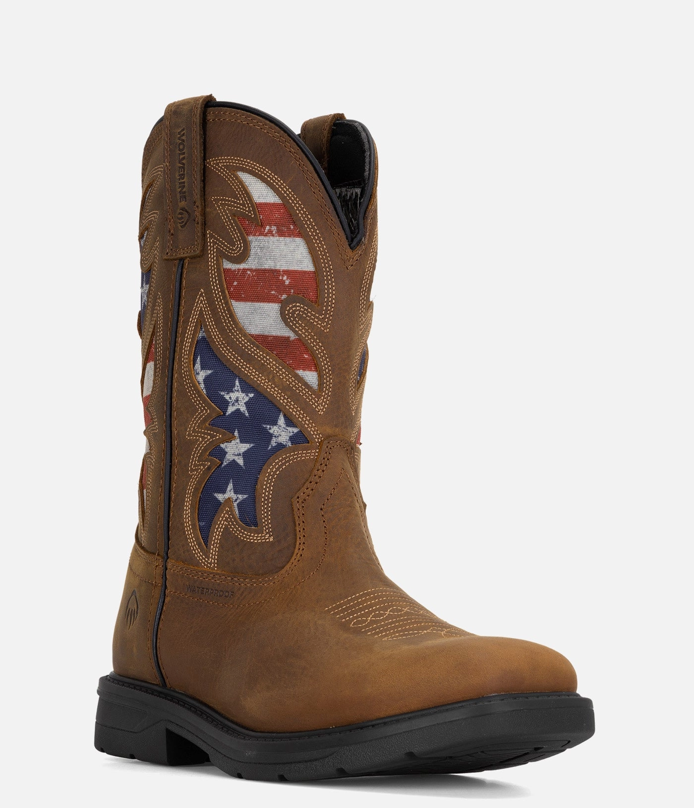 Wolverine Rancher Flag Steel Toe Wellington Work Boot - Men Mens Workwear Boots