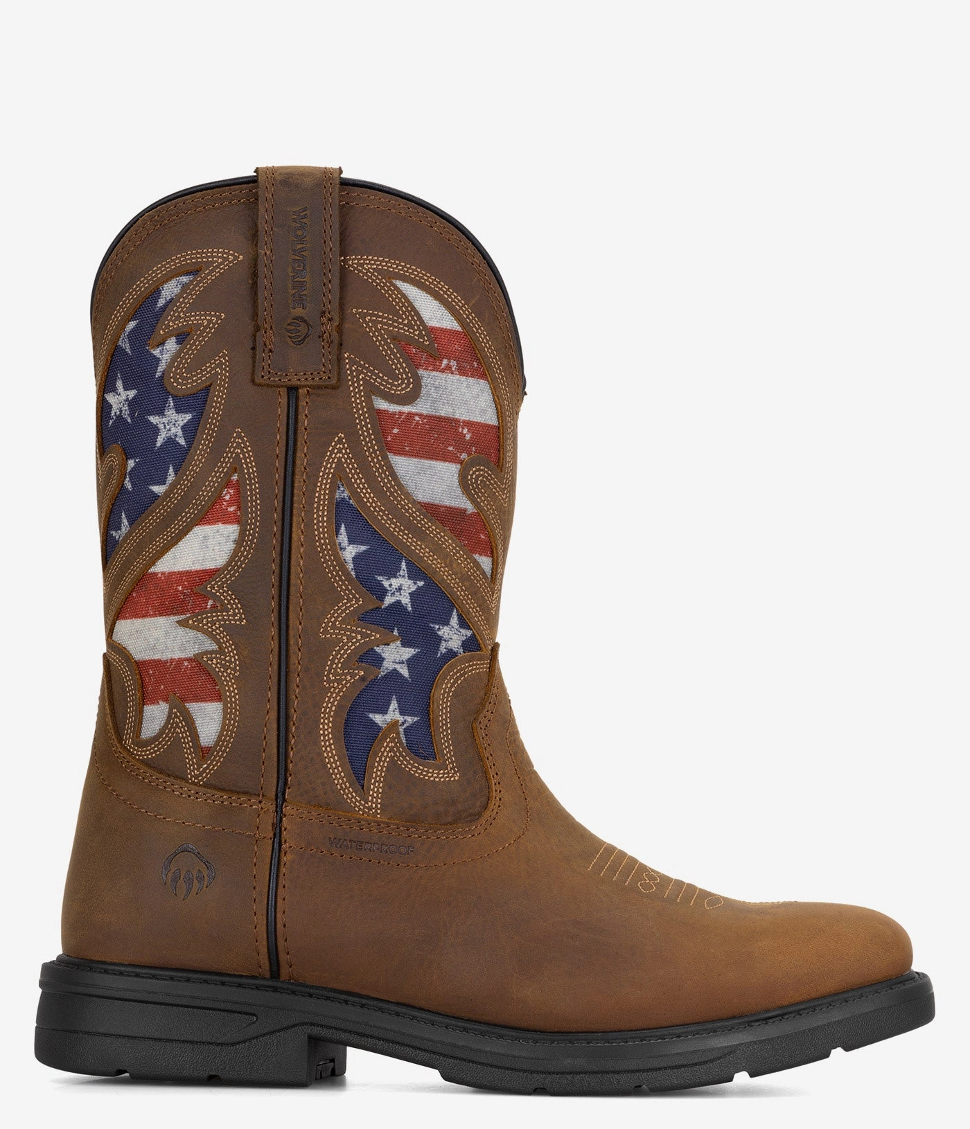 Wolverine Rancher Flag Steel Toe Wellington Work Boot - Men Wolverine men's shoe styles
