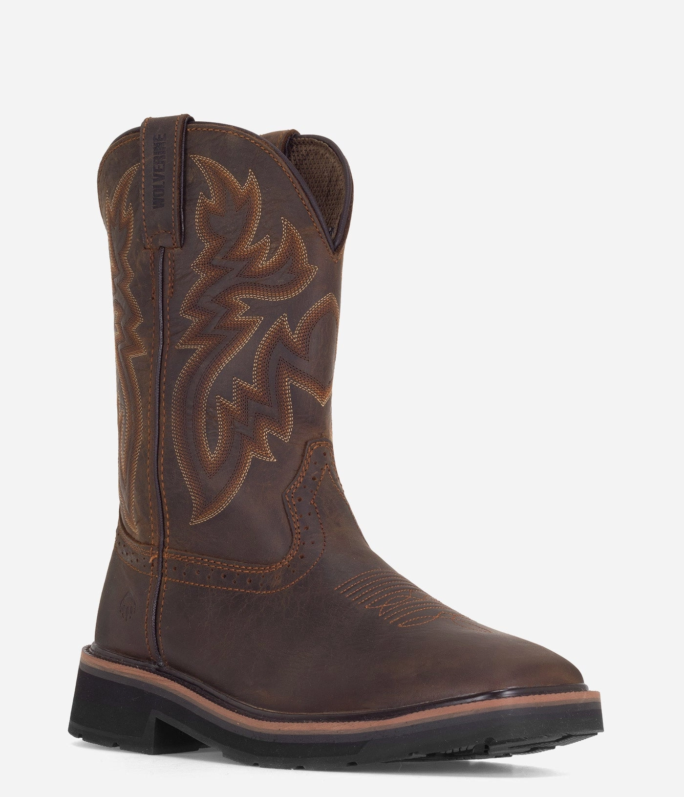Wolverine Rancher Square Toe Wellington Boot - Men Mens Workwear Boots