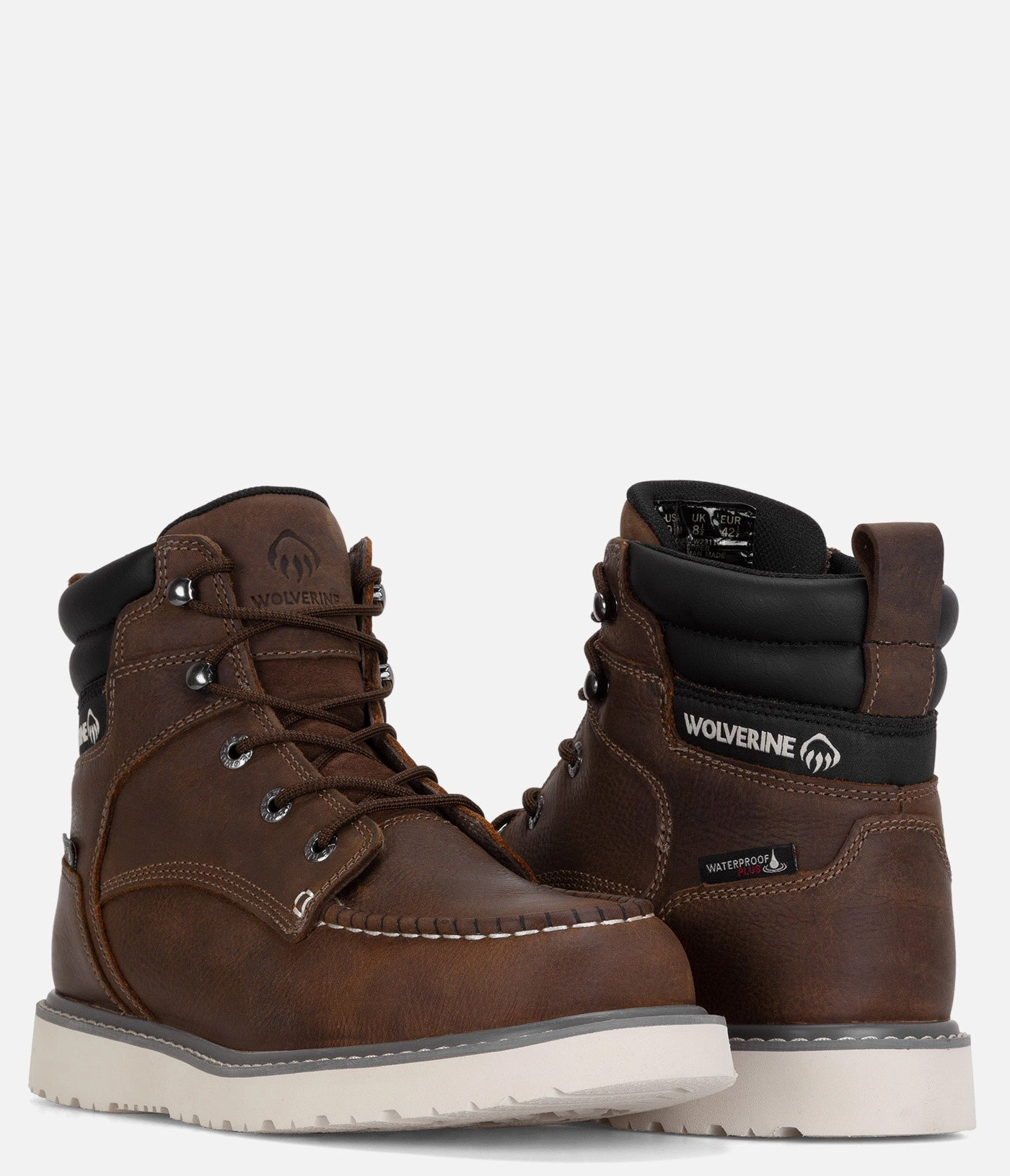 Wolverine Trade Wedge 6" Moc-Toe Steel Toe Waterproof Work Boot - Men Mens Workwear Boots