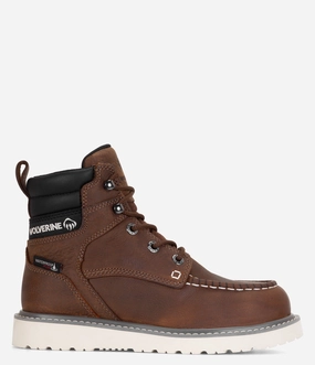 Wolverine Trade Wedge 6" Moc-Toe Steel Toe Waterproof Work Boot - Women Wolverine women's footwear options
