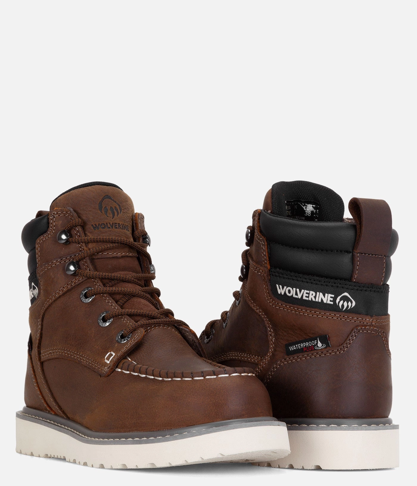Wolverine Trade Wedge 6" Moc-Toe Steel Toe Waterproof Work Boot - Women Womens Work Boots