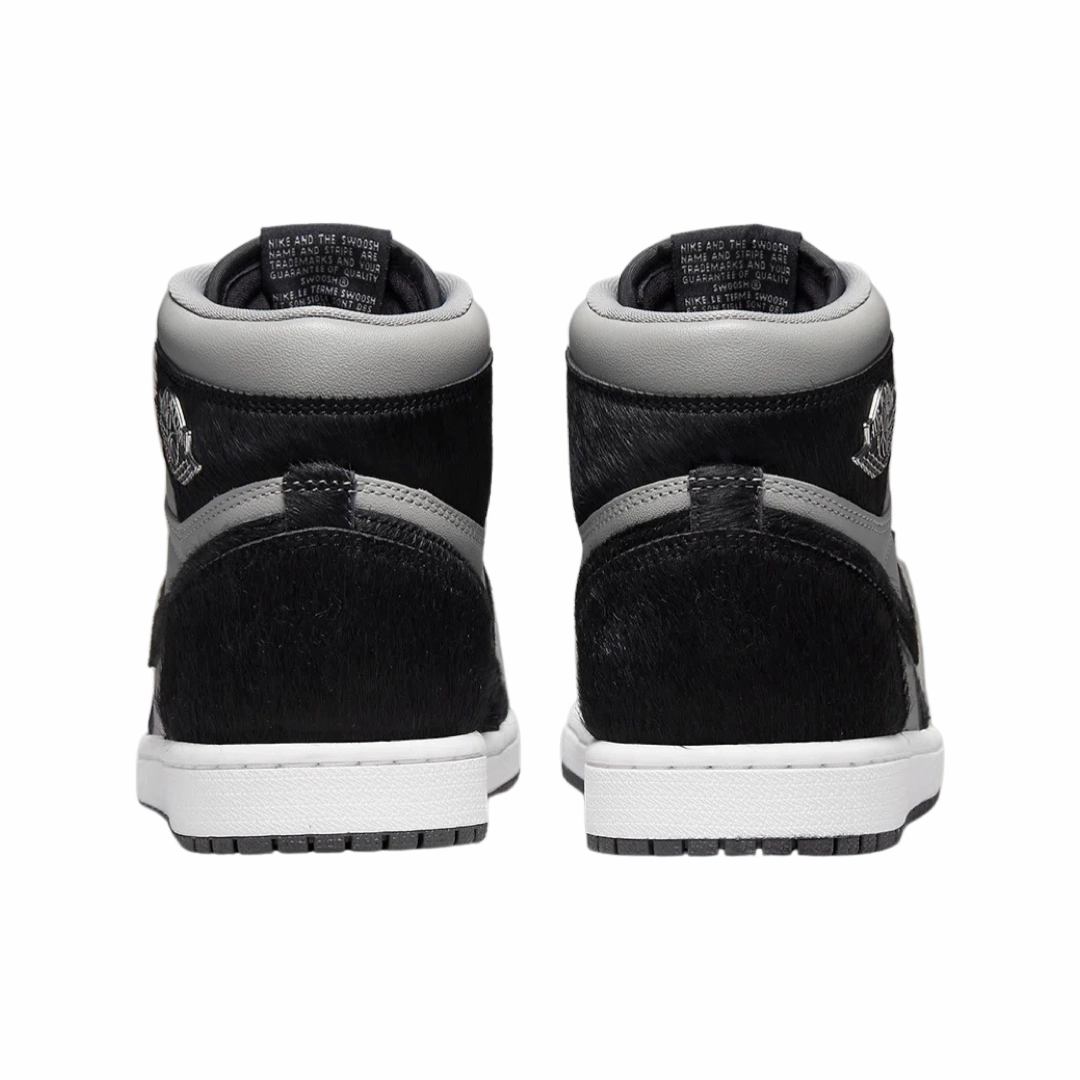 Women's Air Jordan 1 High OG Twist 2.0 Medium Grey Black White Basketball Shoes