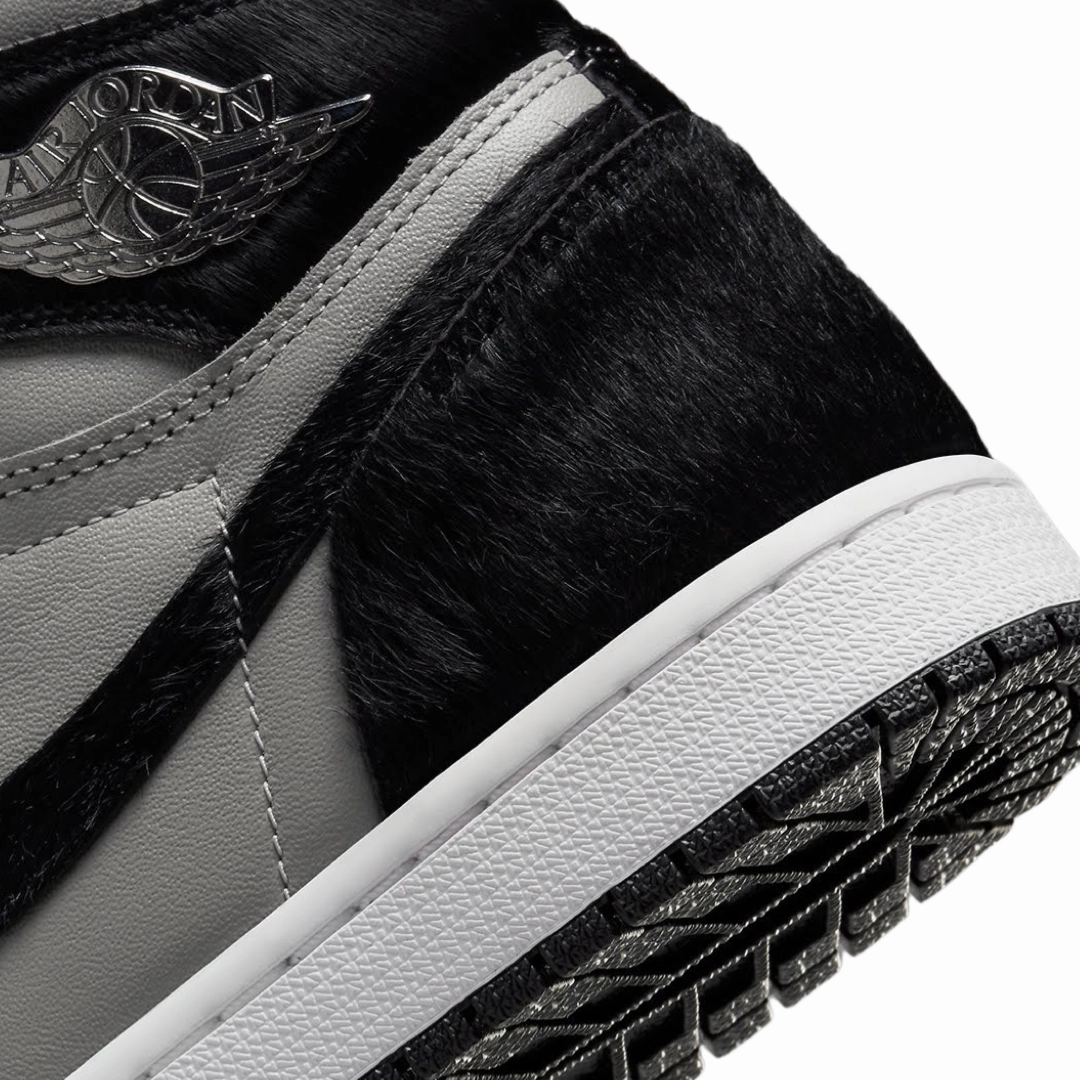 Women's Air Jordan 1 High OG Twist 2.0 Medium Grey Black White Basketball Shoes