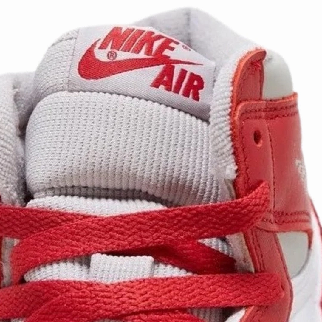 Women's Air Jordan 1 High Varsity Red Light Iron Ore Sail White Basketball Shoes