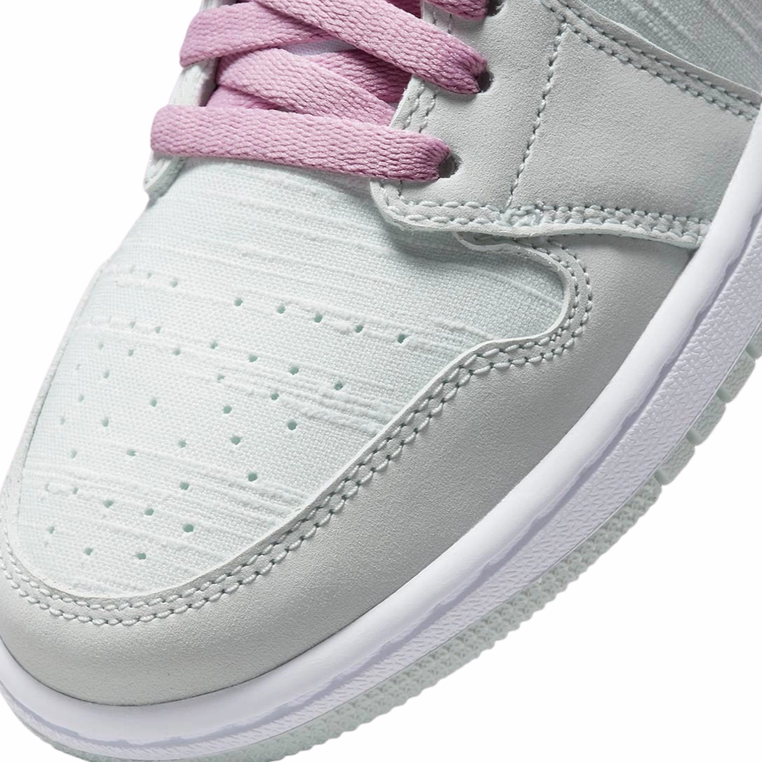 Women's Air Jordan 1 low Barely Green Black Basketball Shoes