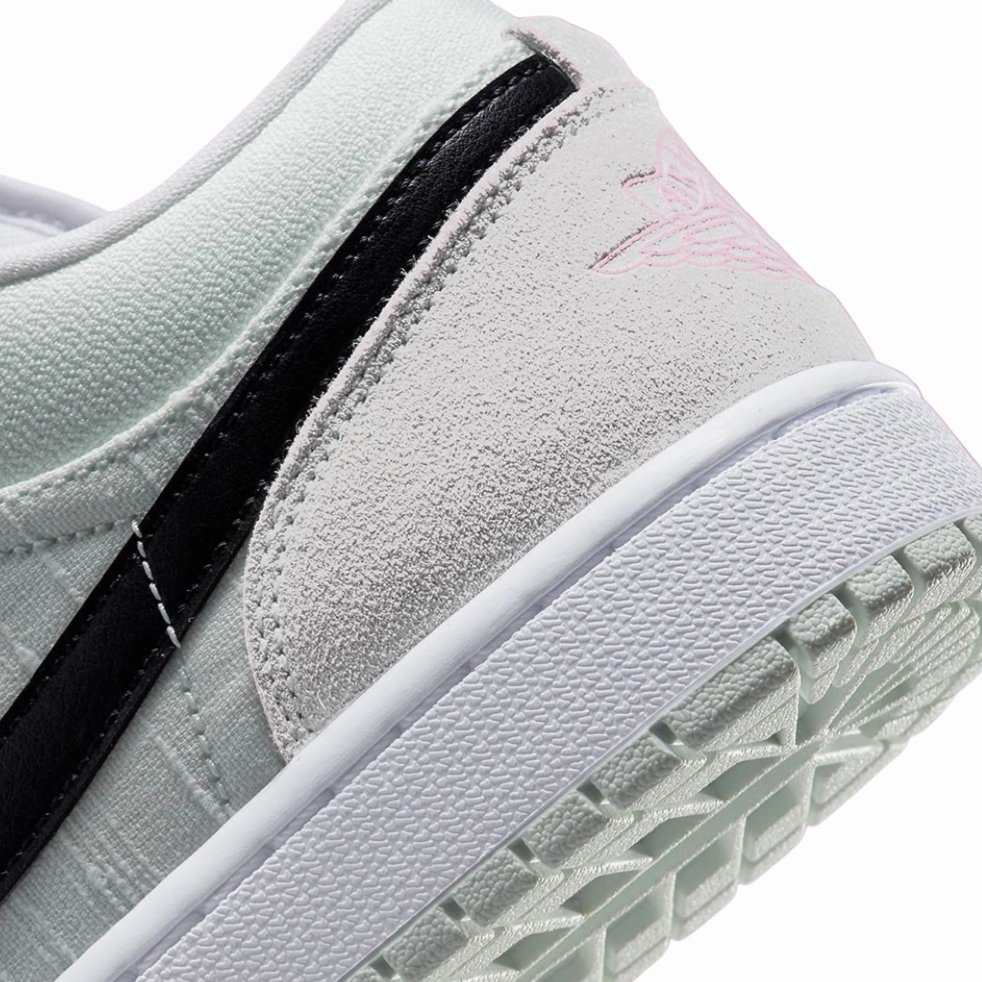 Women's Air Jordan 1 low Barely Green Black Basketball Shoes