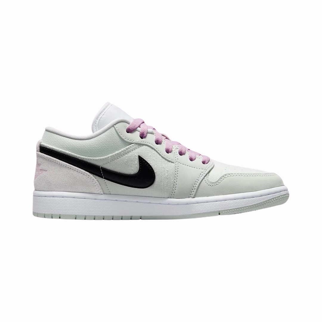 Women's Air Jordan 1 low Barely Green Black Basketball Shoes