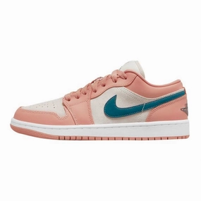 Women's Air Jordan 1 Low Light Madder Root Dark Teal Green Air Jordan basketball shoes with classic look
