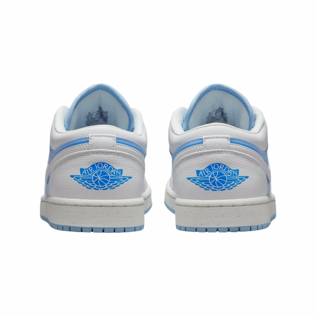 Women's Air Jordan 1 Low Reverse Ice Blue White Basketball Shoes
