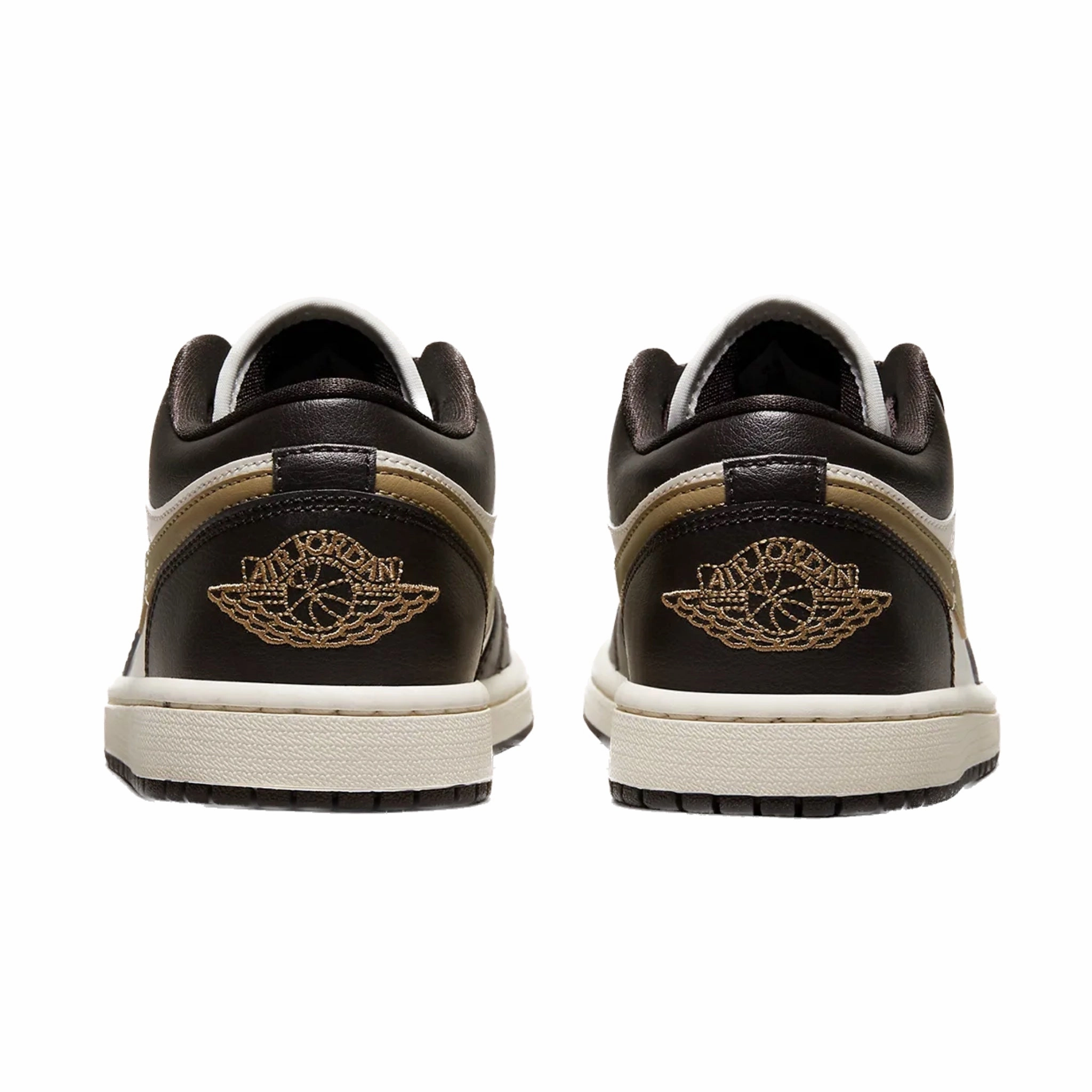 Women's Air Jordan 1 Low Shadow Brown Brown Kelp Sail Basketball Shoes