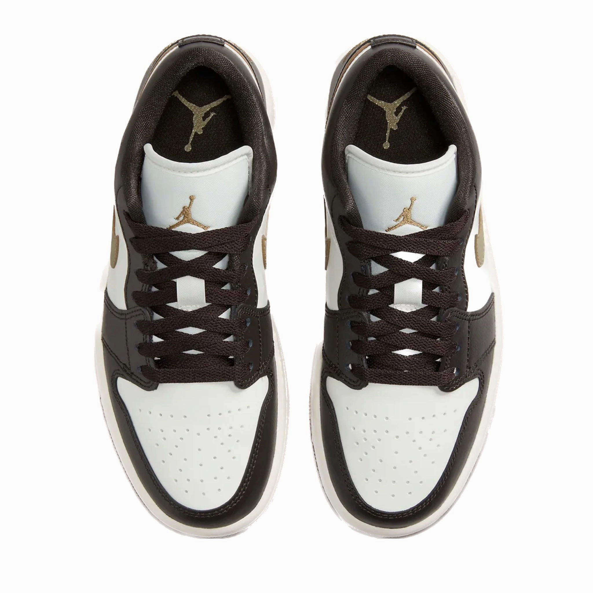 Women's Air Jordan 1 Low Shadow Brown Brown Kelp Sail Basketball Shoes