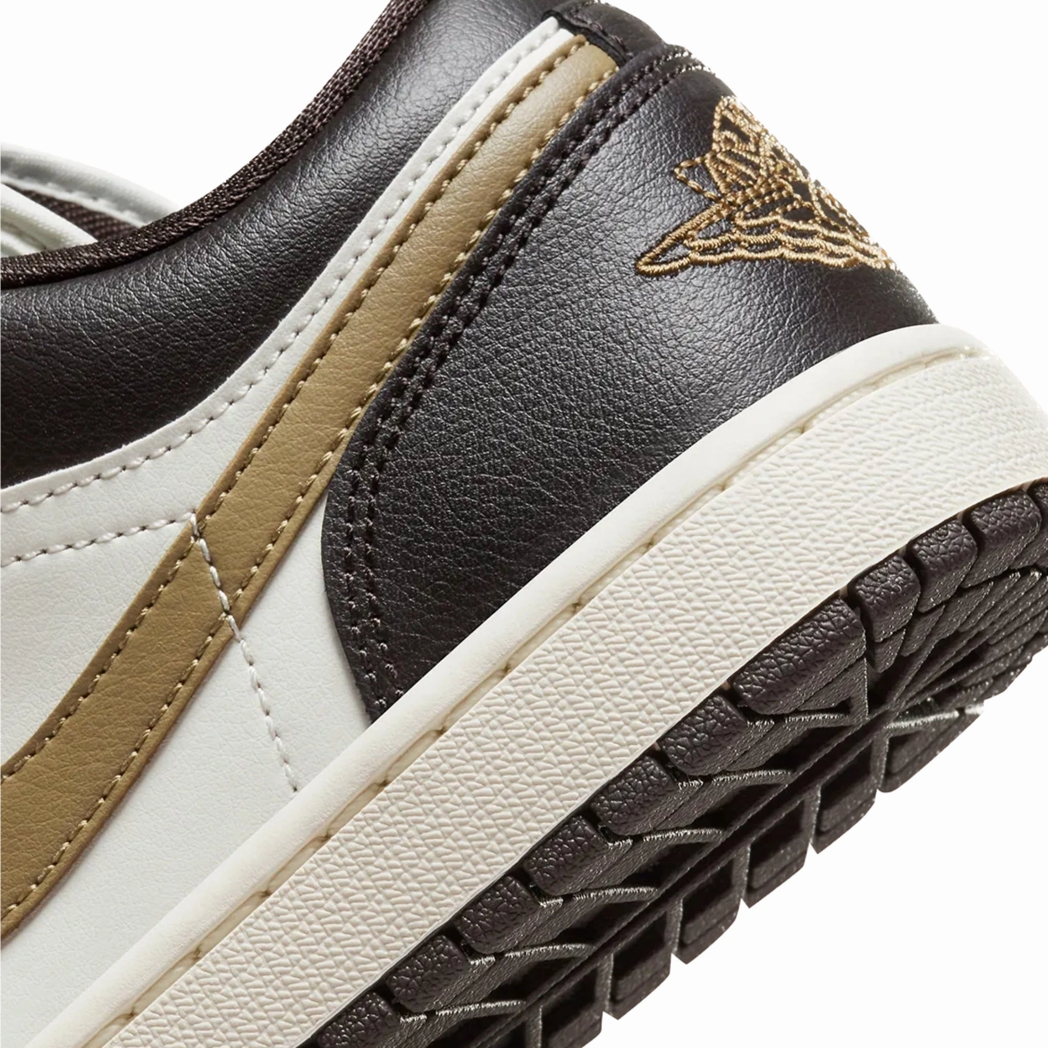 Women's Air Jordan 1 Low Shadow Brown Brown Kelp Sail Basketball Shoes