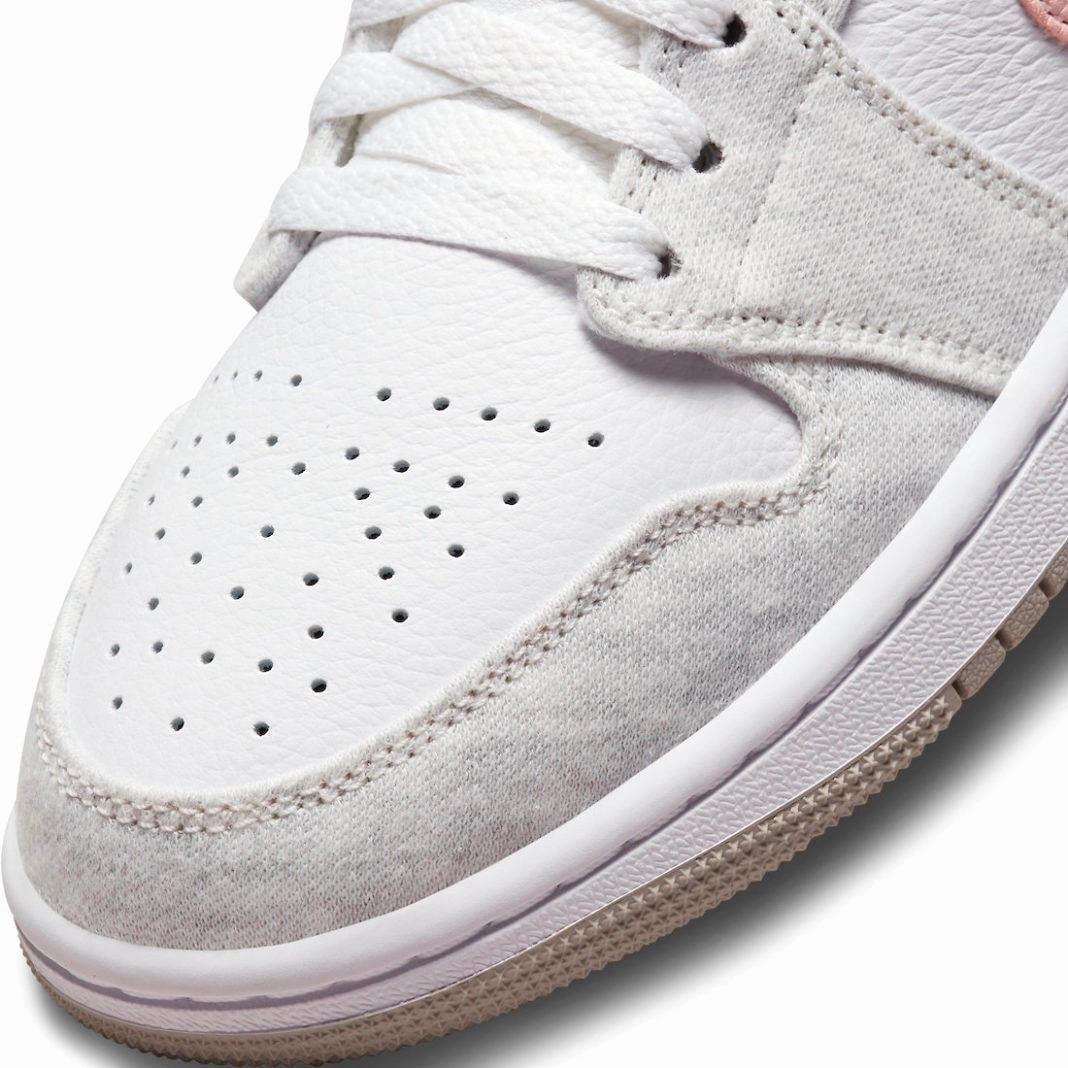 Women's Air Jordan 1 Mid Light Iron ORE Atmosphere Basketball Shoes