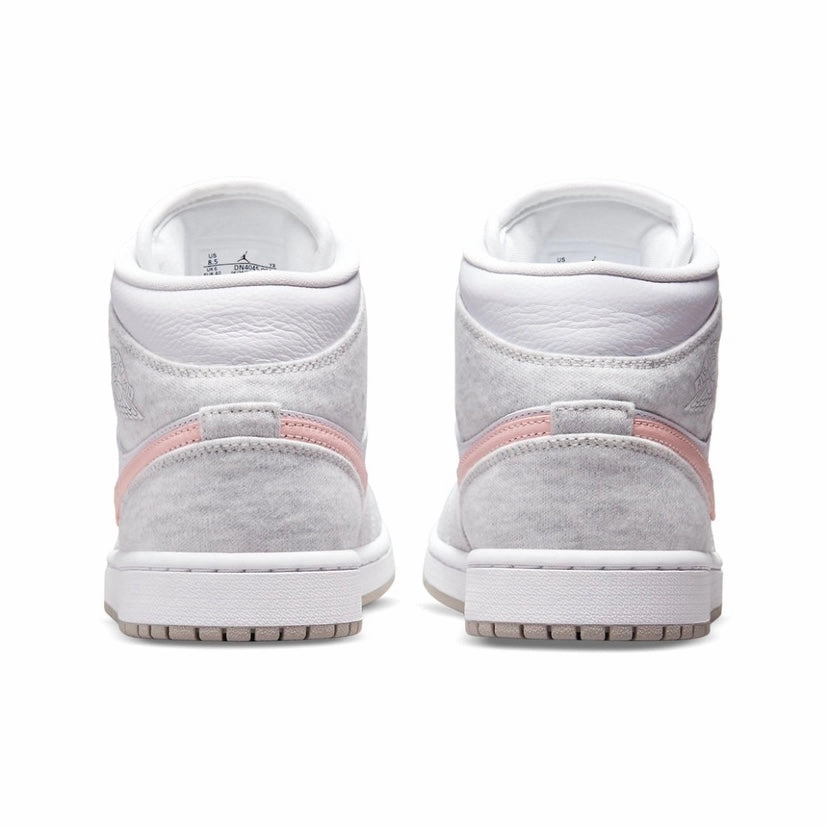 Women's Air Jordan 1 Mid Light Iron ORE Atmosphere Basketball Shoes