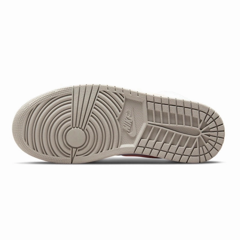 Women's Air Jordan 1 Mid Light Iron ORE Atmosphere Basketball Shoes