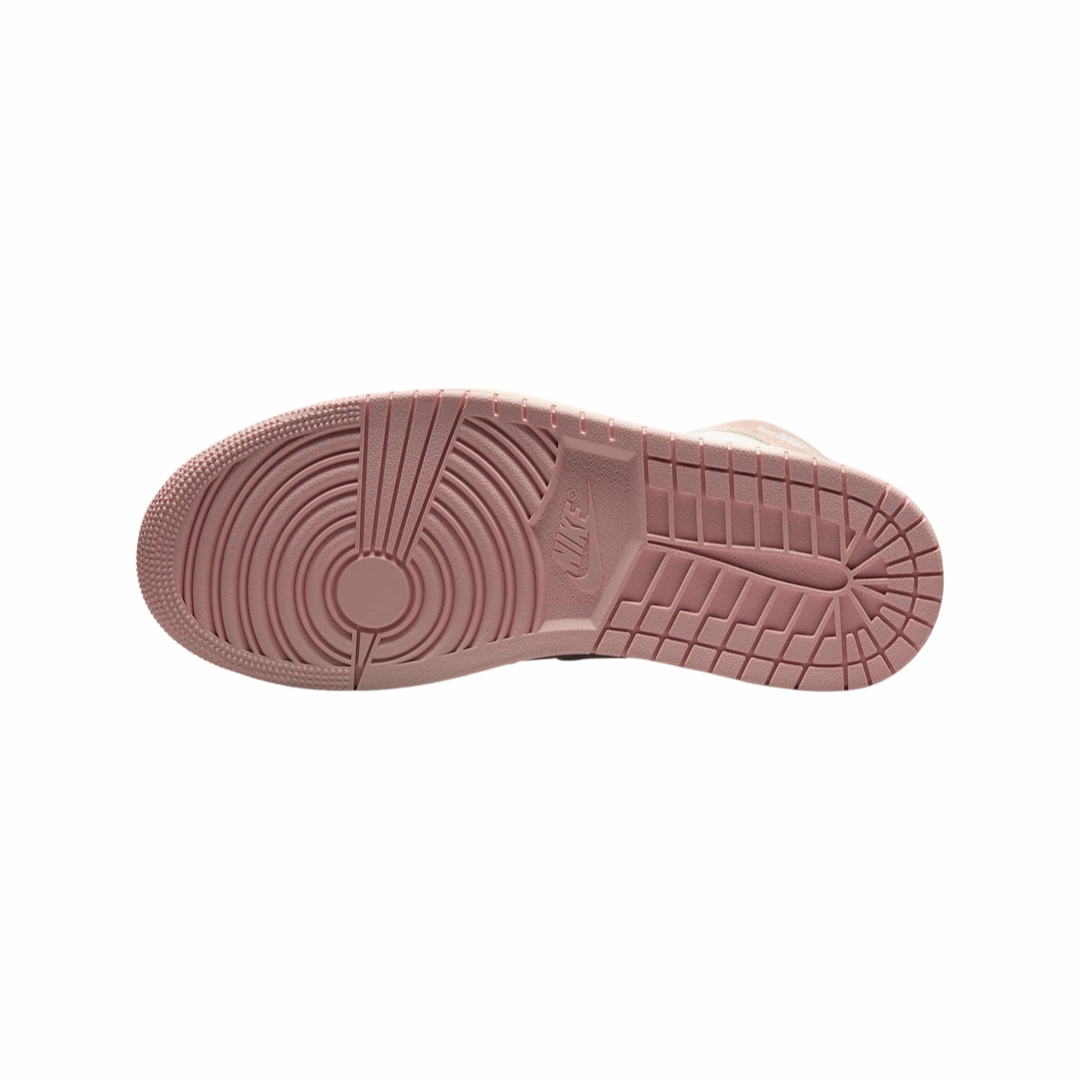 Women's Air Jordan 1 Retro Hi OG Washed Pink Atmosphere White Muslin Sail Basketball Shoes