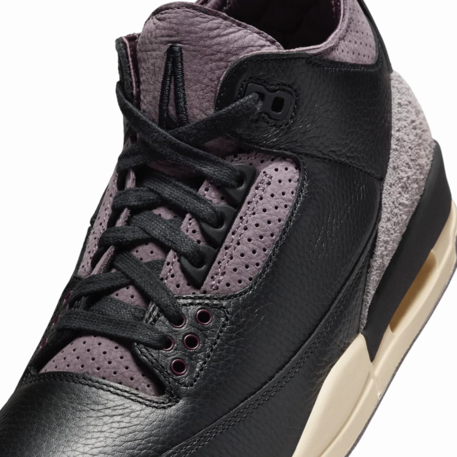 Women's Air Jordan 3 A Ma Maniere Black Flat Pewter Basketball Shoes