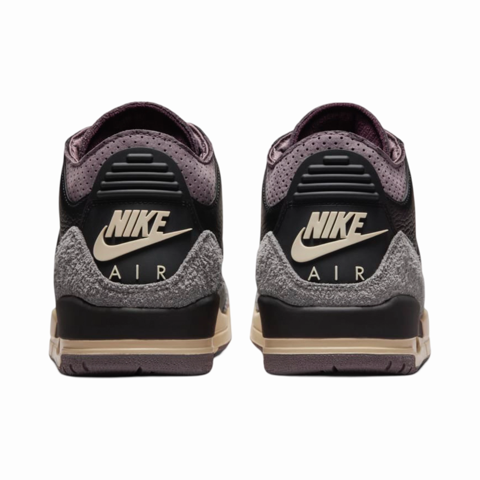 Women's Air Jordan 3 A Ma Maniere Black Flat Pewter Basketball Shoes
