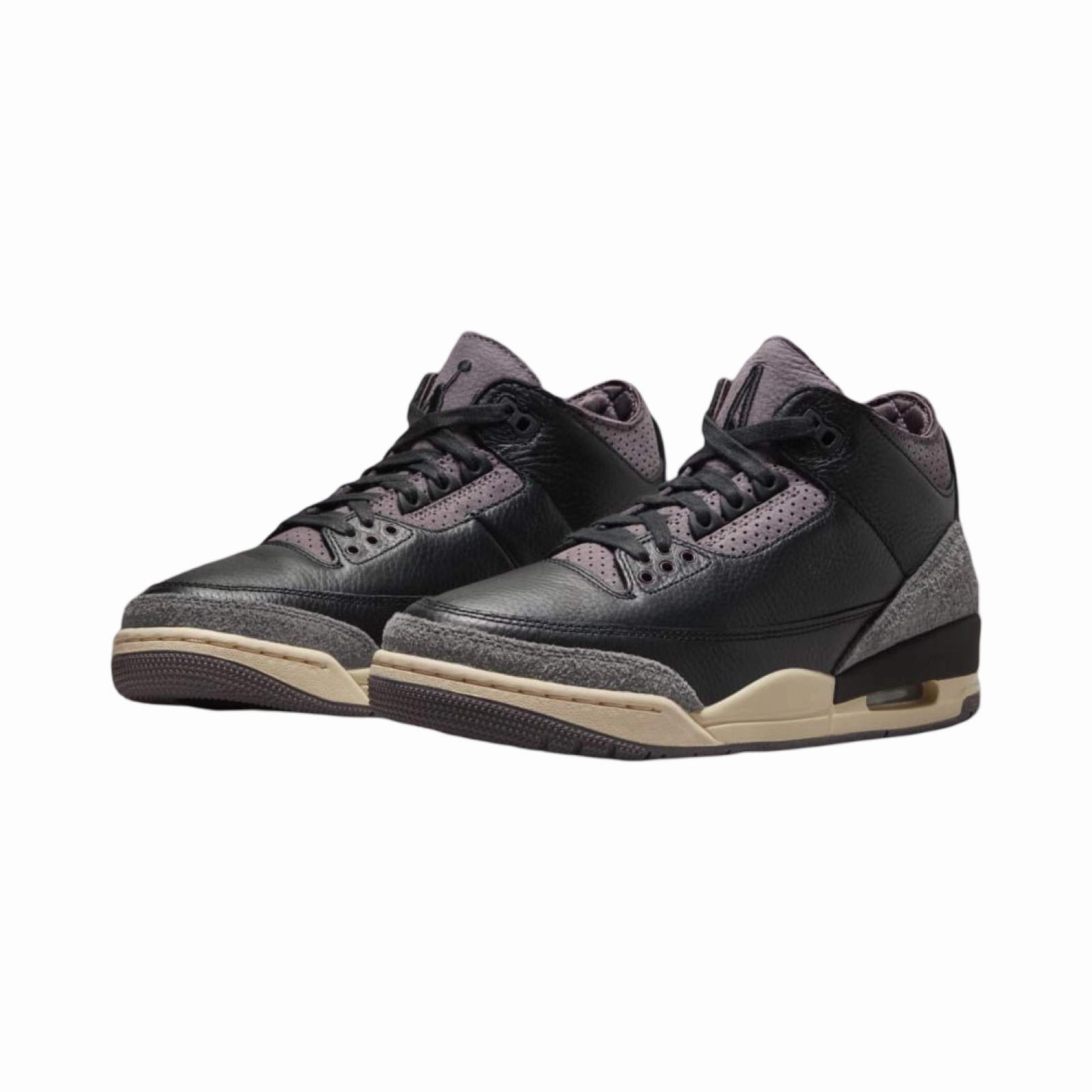 Women's Air Jordan 3 A Ma Maniere Black Flat Pewter Basketball Shoes